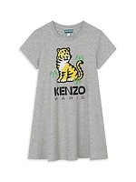 Little Girl's & Girl's Logo T-Shirt Dress