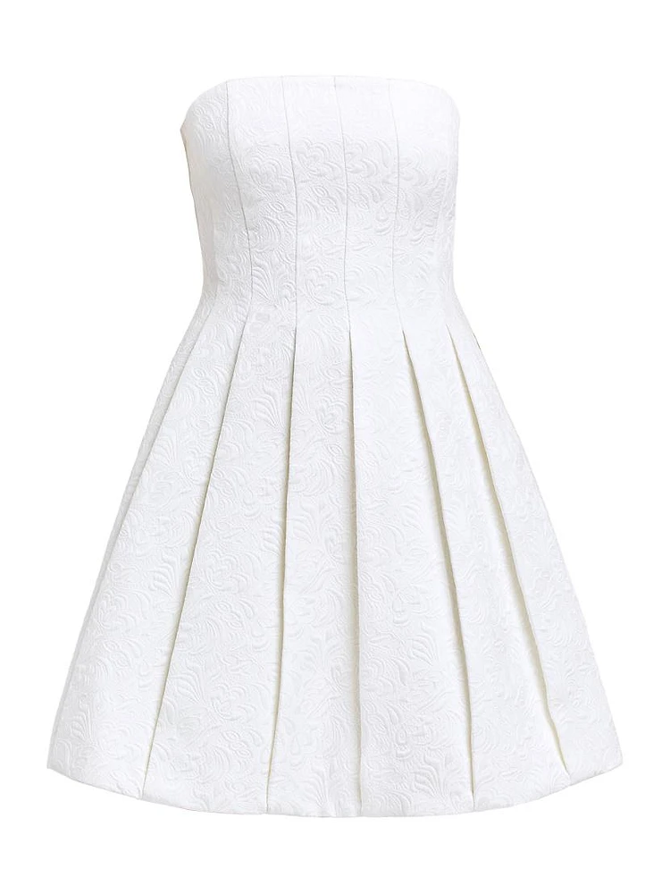 Brielle Box Pleat Cocktail Dress