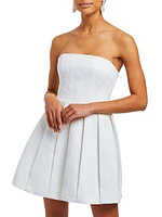 Brielle Box Pleat Cocktail Dress