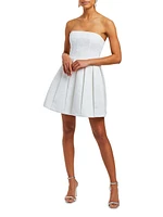 Brielle Box Pleat Cocktail Dress