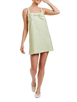 Sinta Jacquard Bow Minidress