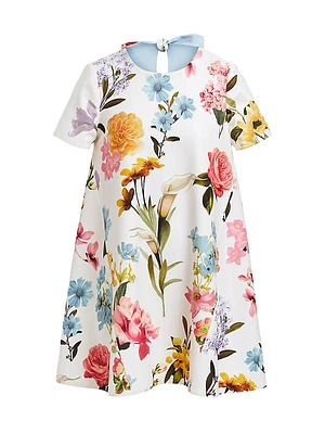 Cecily Floral Reversible Minidress