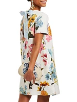 Cecily Floral Reversible Minidress