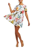 Cecily Floral Reversible Minidress