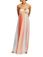 Margarita Ombré Chiffon Cape Gown