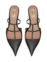 Rockstud Wispy Calfskin Mules