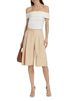 Lex Pleated Bermuda Shorts