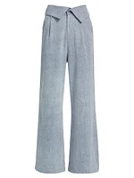 Jesse Wide-Leg Washed Denim Pants