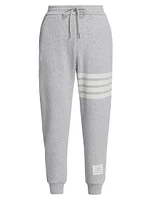 Waffled Cashmere & Wool Four-Bar Sweatpants