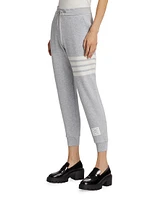 Waffled Cashmere & Wool Four-Bar Sweatpants