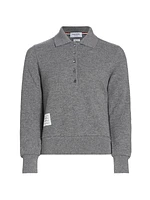 Cashmere Long-Sleeve Polo Shirt