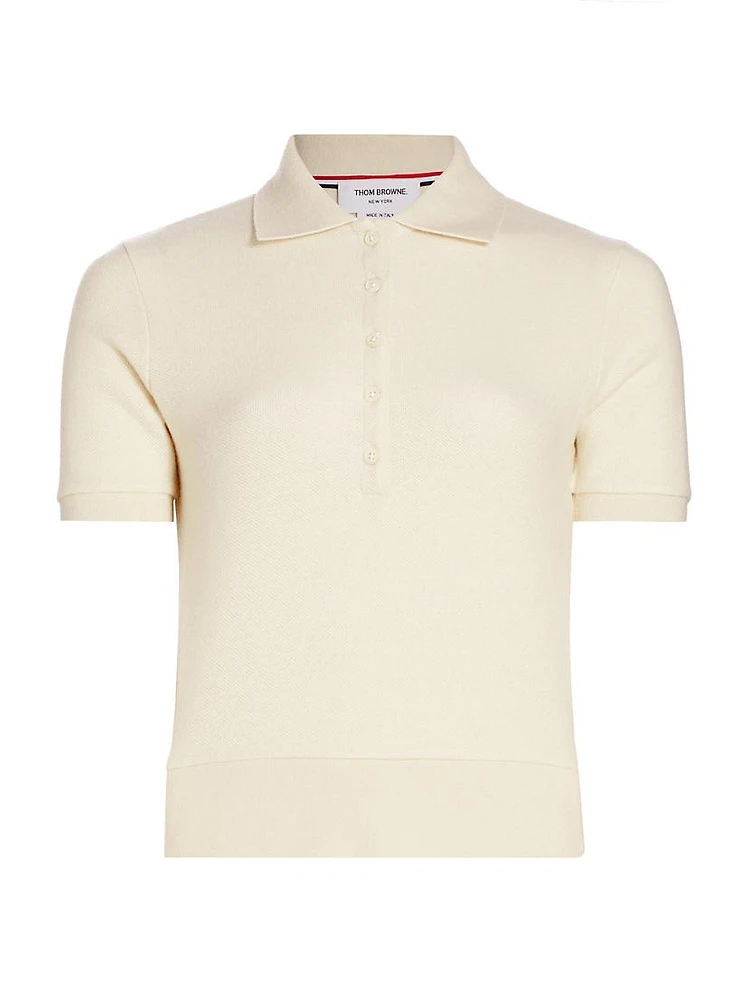 Cashmere Piqué Polo Shirt