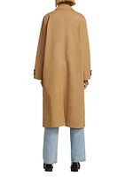 Twill Buckled Trench Coat