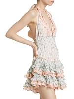 Quintelle Floral Halterneck Minidress