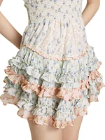 Quintelle Floral Halterneck Minidress