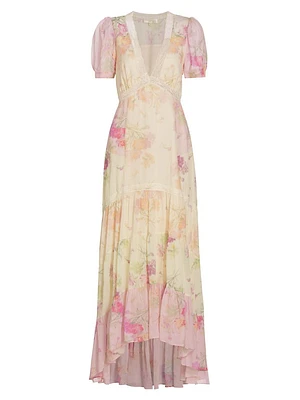 Roupell Floral Tiered Maxi Dress