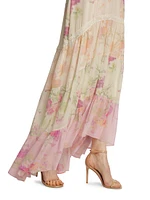 Roupell Floral Tiered Maxi Dress