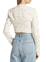 Falima Floral Crop Jacket