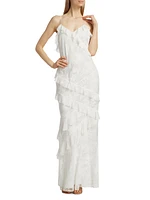 Rialto Lace & Ruffle Maxi Dress