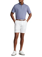 Striped Short-Sleeve Polo Shirt