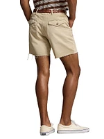 Willard Twill Cut-Off Flat-Front Shorts