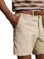 Willard Twill Cut-Off Flat-Front Shorts