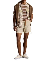 Willard Twill Cut-Off Flat-Front Shorts