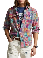 Madras Patchwork Sport Shirt