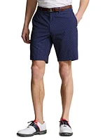 Pin-Dot Featherweight Cypress Flat-Front Shorts