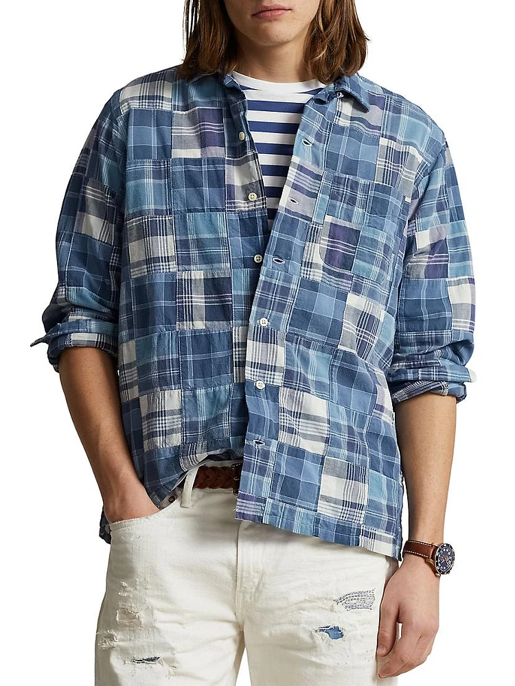 Patchwork Madras Sport Shirt