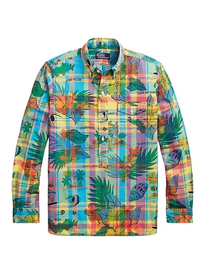 Madras Long-Sleeve Sport Shirt