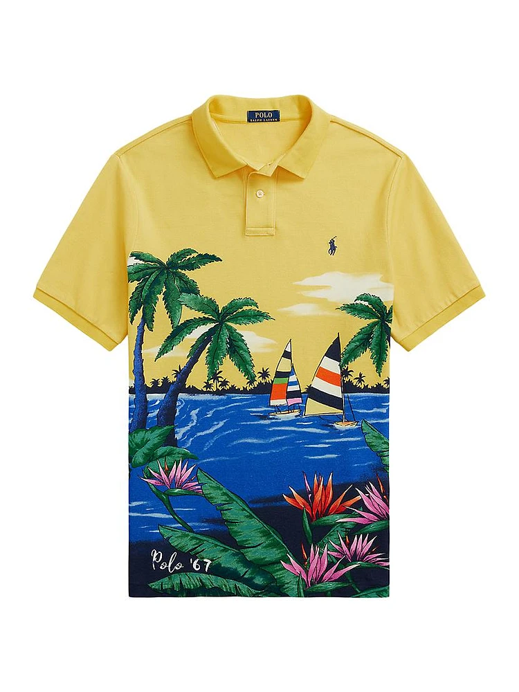 Vista Mesh Short-Sleeve Polo Shirt