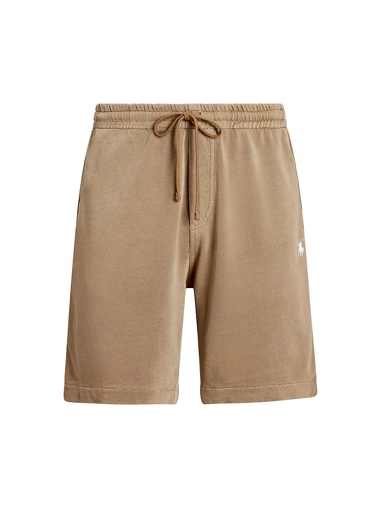 Athletic Cotton-Linen Terry Shorts