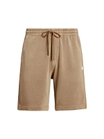 Athletic Cotton-Linen Terry Shorts