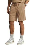 Athletic Cotton-Linen Terry Shorts