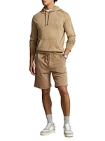 Athletic Cotton-Linen Terry Shorts