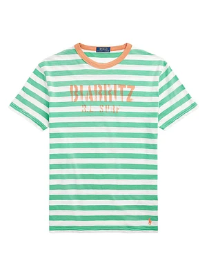 Striped Gauze Jersey T-Shirt