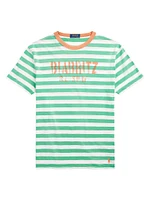 Striped Gauze Jersey T-Shirt