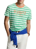 Striped Gauze Jersey T-Shirt