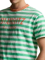 Striped Gauze Jersey T-Shirt