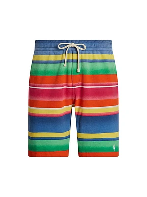 Striped Cotton Shorts