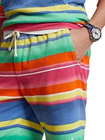 Striped Cotton Shorts