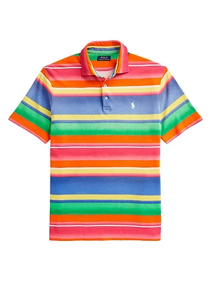 Striped Cotton Polo Shirt