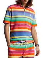 Striped Cotton Polo Shirt