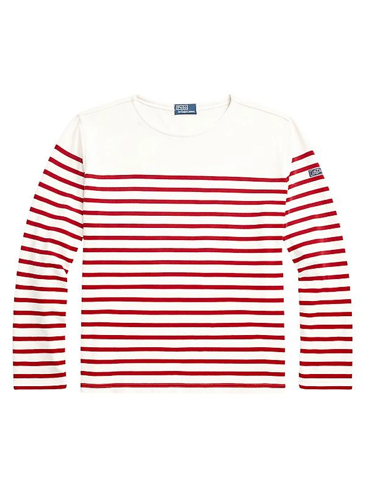 Striped Cotton Long-Sleeve T-Shirt