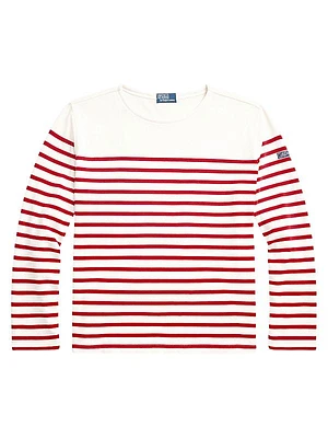 Striped Cotton Long-Sleeve T-Shirt