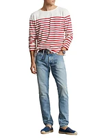 Striped Cotton Long-Sleeve T-Shirt