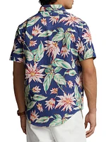 Floral Seersucker Cotton Shirt