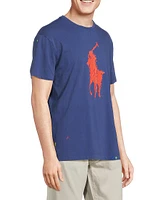 Splatter Logo Cotton T-Shirt