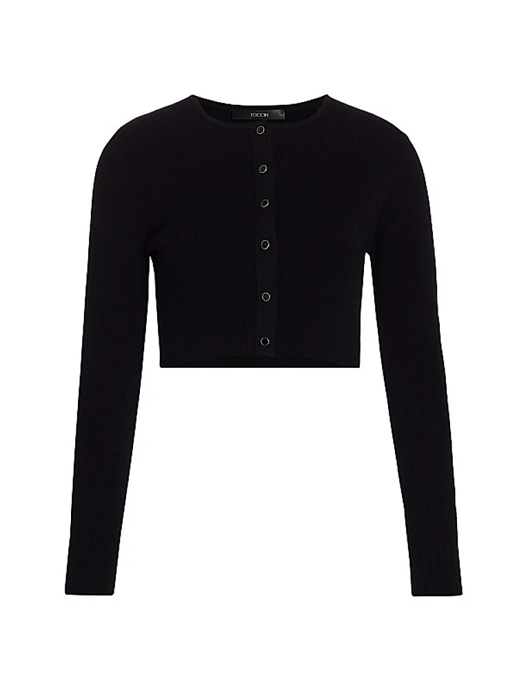 Quinn Crewneck Crop Cardigan
